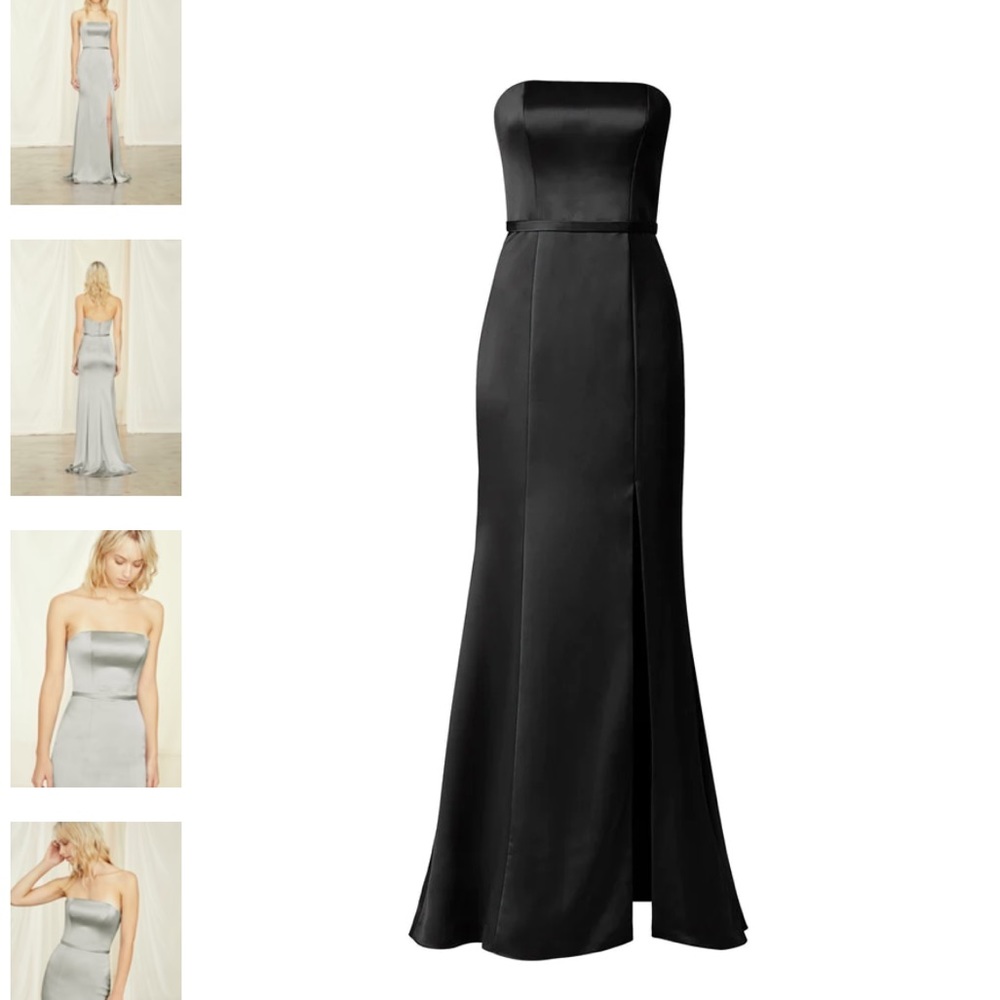 Bella Bridesmaid black satin